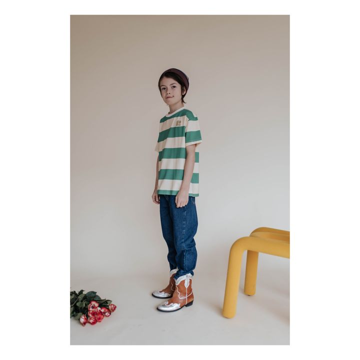 T-shirt Rayé | Vert- Image produit n°4