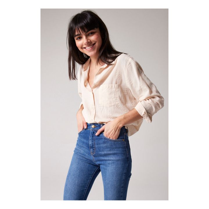 Manon Wheat Embroidered Shirt | Puderfarbe- Produktbild Nr. 1