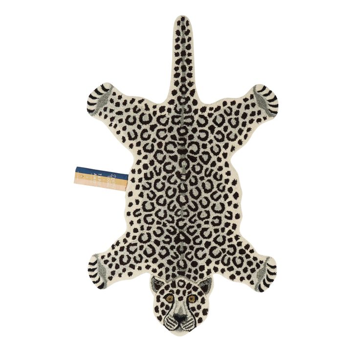 Alfombra Leopardo de las nievas de lana | Crudo- Imagen del producto n°3