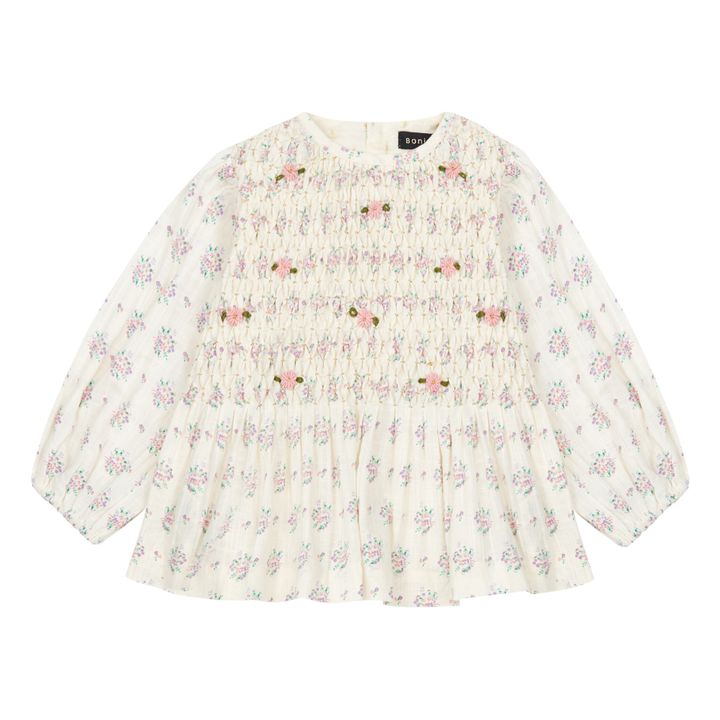 Smocked Blouse | Ecru- Product image n°0