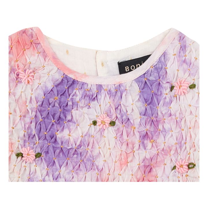 Tie-Dye Smocked Blouse Violeta- Imagen del producto n°2
