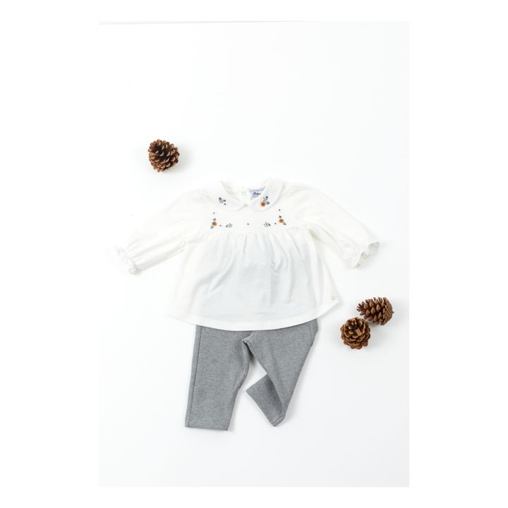 Embroidered T-shirt Crudo- Imagen del producto n°1