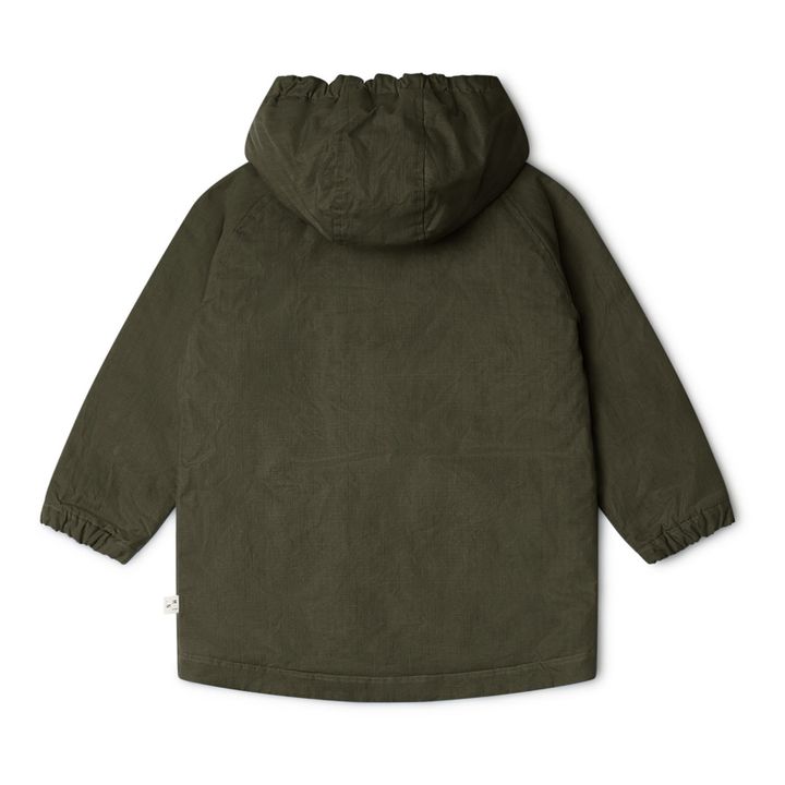 Jaro Organic Cotton Water Repellent Parka | Verde Kaki- Imagen del producto n°6