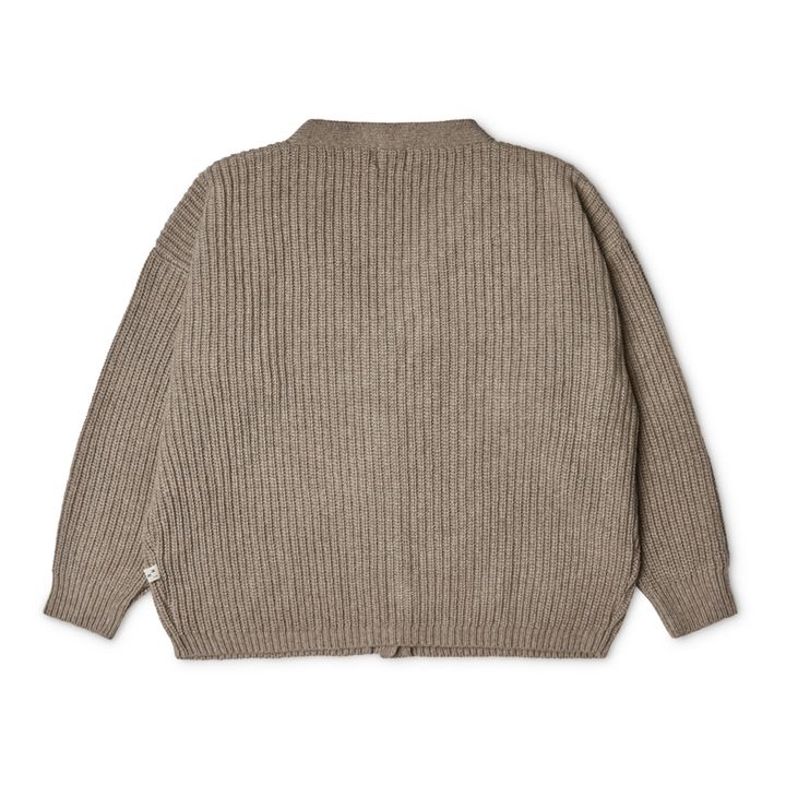 Cardigan Maille Recyclée Alba - Collection Femme | Taupe- Image produit n°4