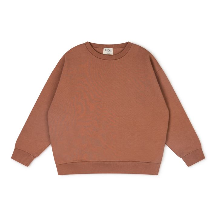 Malo Organic Cotton Sweatshirt | Terracotta- Product image n°0