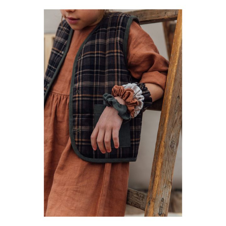 Linen Scrunchie | Olive green- Product image n°1