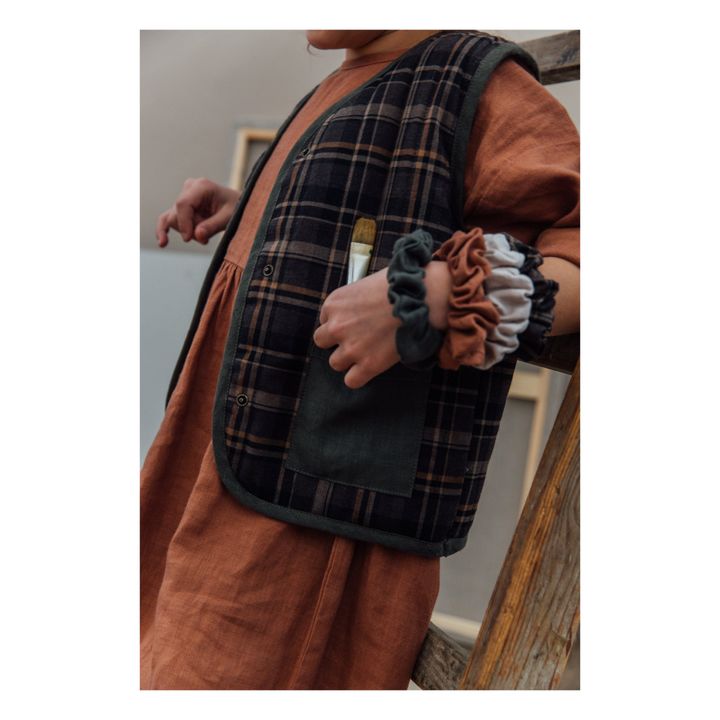 Linen Scrunchie | Olive green- Product image n°2