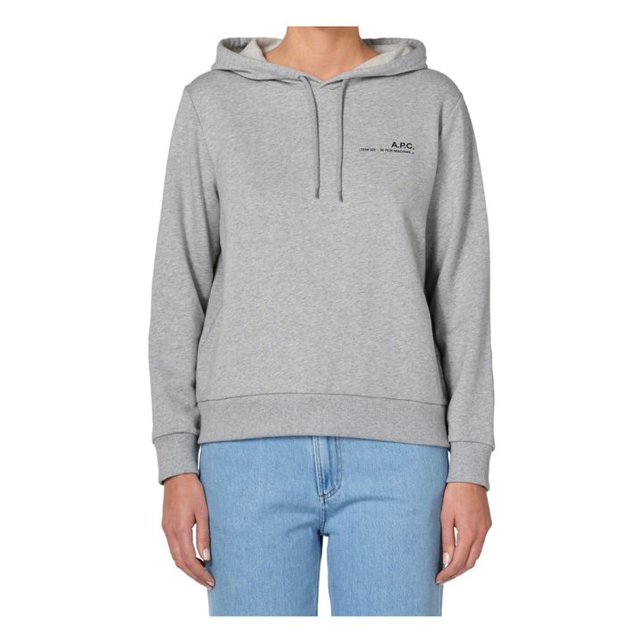 Sweatshirt Hoodie Item F Grau Meliert- Produktbild Nr. 1