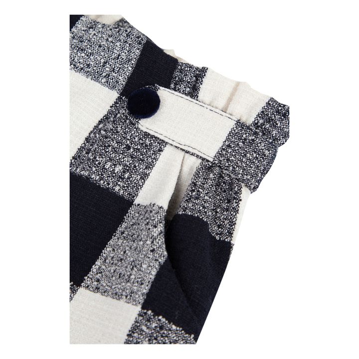 Short Carreaux | Bleu marine- Image produit n°2