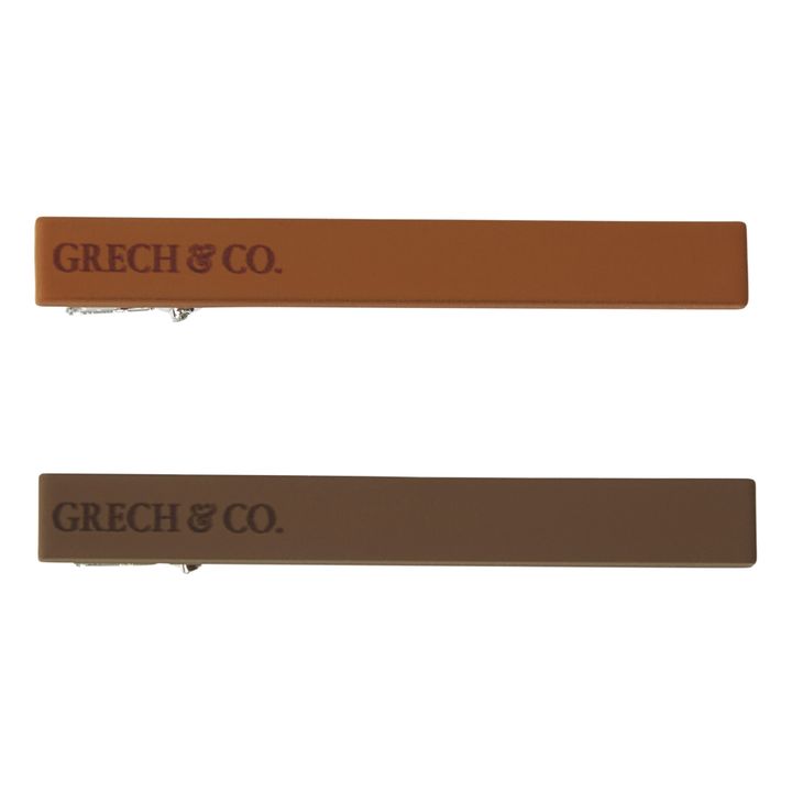 Barrettes clips | Marron- Image produit n°0