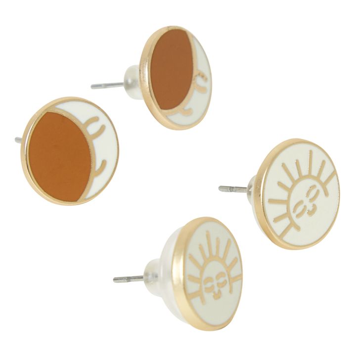 Boucles d'oreilles | Beige- Image produit n°1