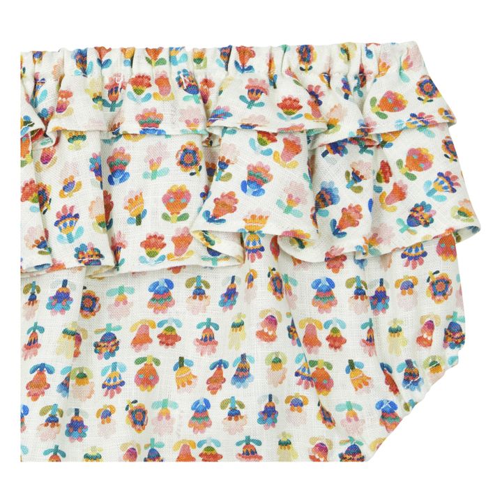 Linen Top Top and Smocked Bloomers Set | Ecru- Product image n°2