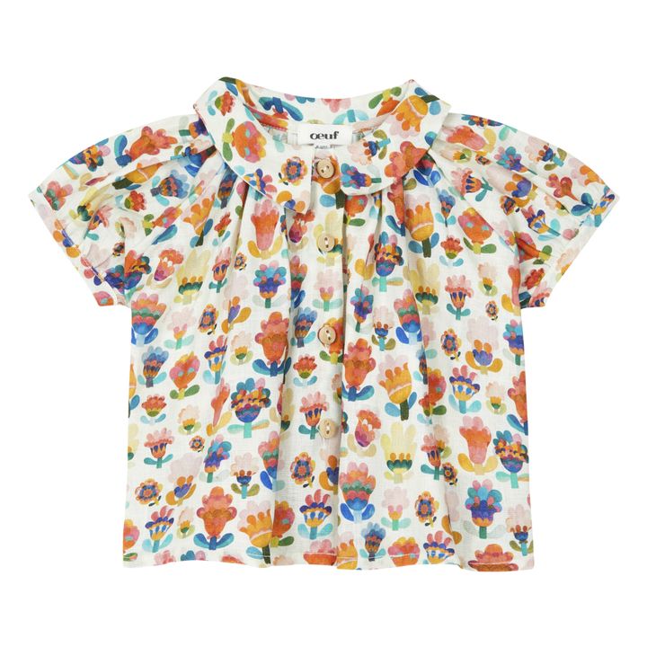 Blouse Lin Volanté | Ecru- Image produit n°0