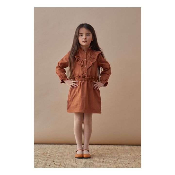 Vestito in Denim, modello: Folk | Caramello- Immagine del prodotto n°1