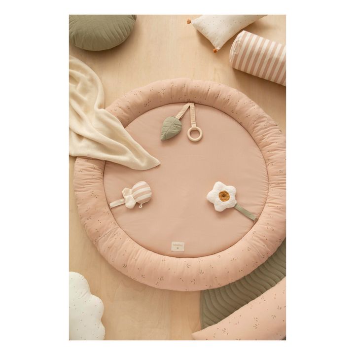 Tapis d'éveil growing green en coton bio D100 cm Beige- Image produit n°1