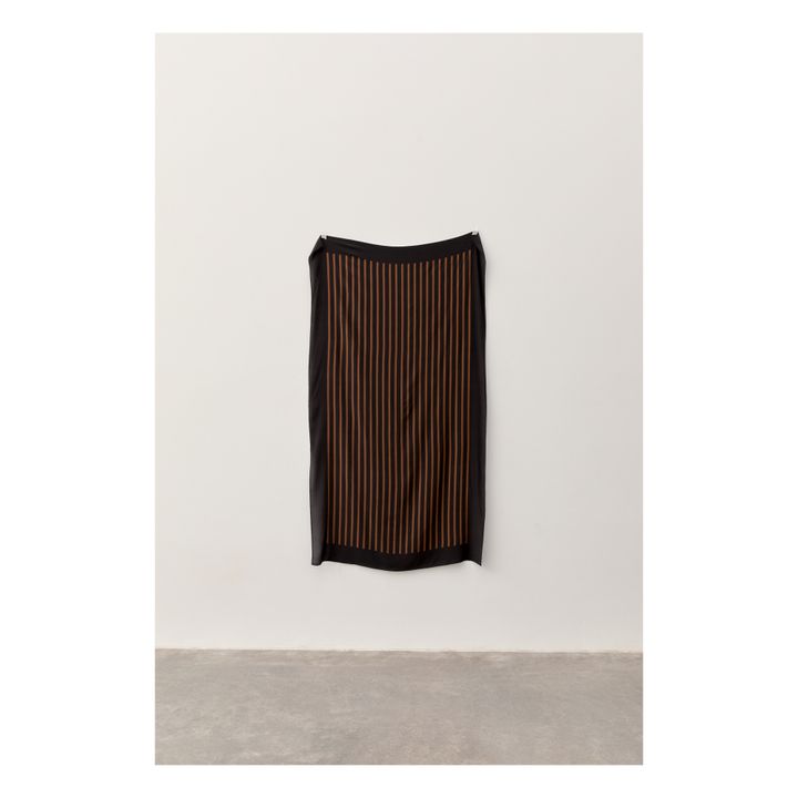 Jacques Striped Silk Sarong Marrone- Immagine del prodotto n°8