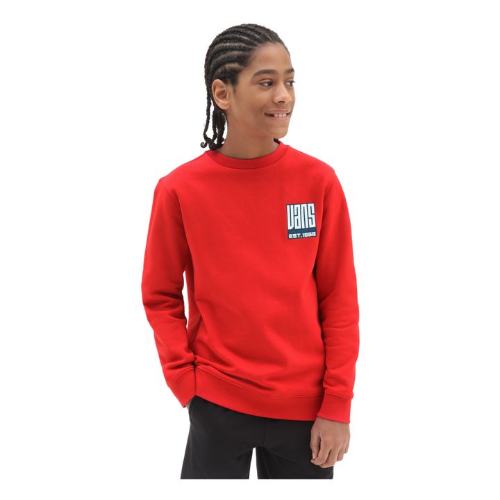 Print Sweatshirt Red- Product image n°1