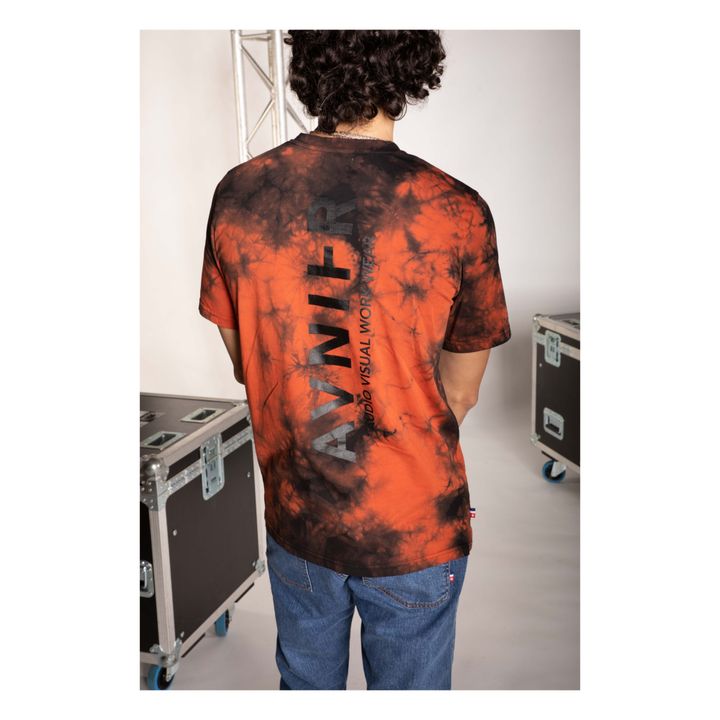 Source Tie-Dye Organic Cotton T-shirt | Rot- Produktbild Nr. 4