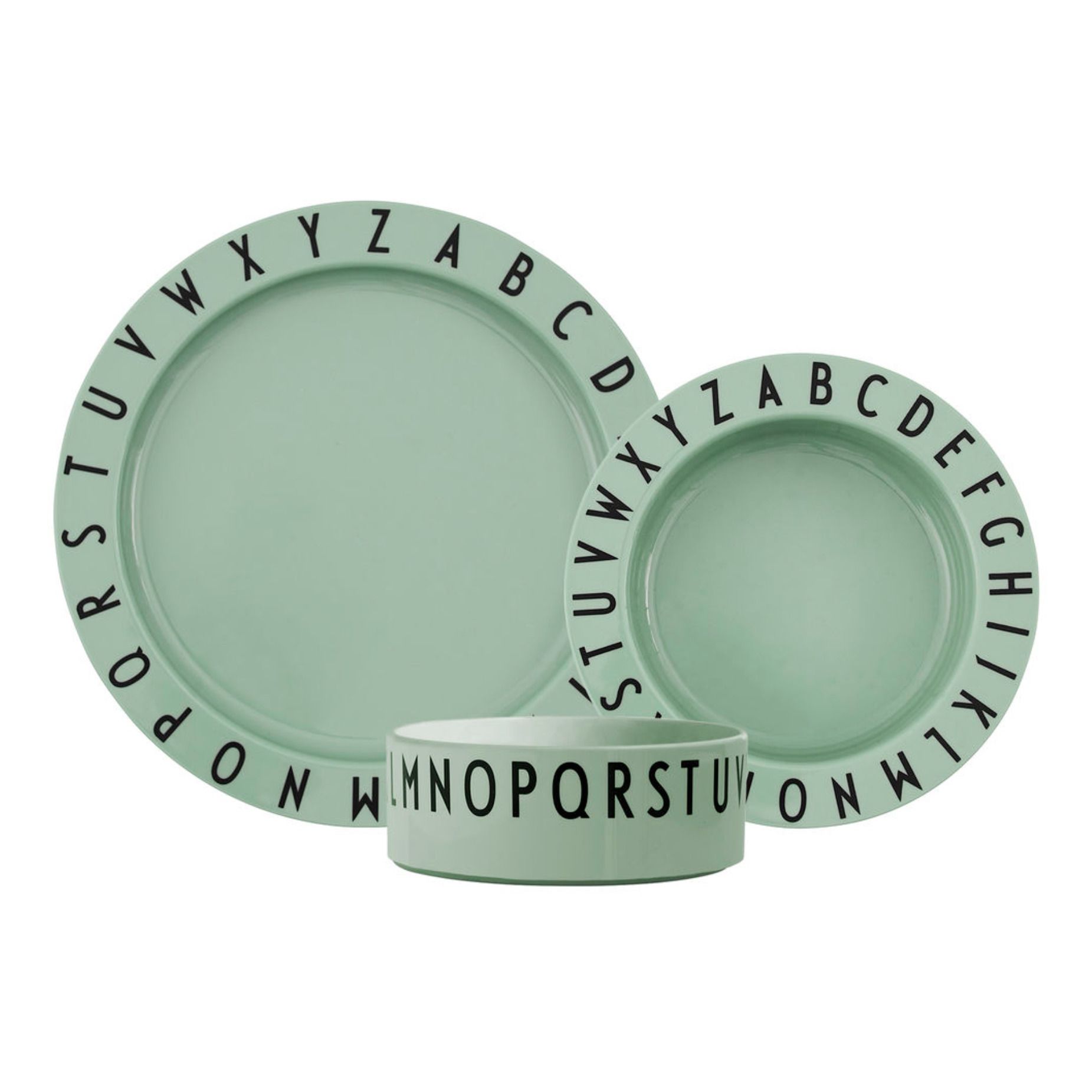 Eat & Learn Tableware Set - 3 Pieces Verde- Imagen del producto n°0