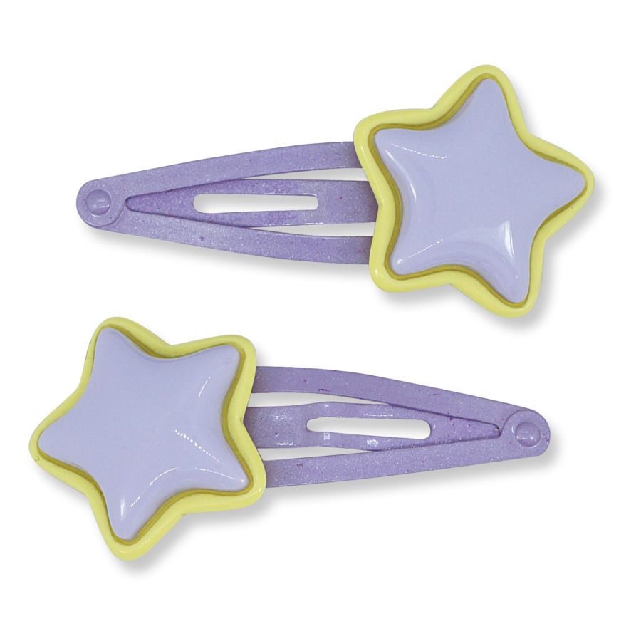 Retro Star Hair Clips | Lilla- Immagine del prodotto n°0