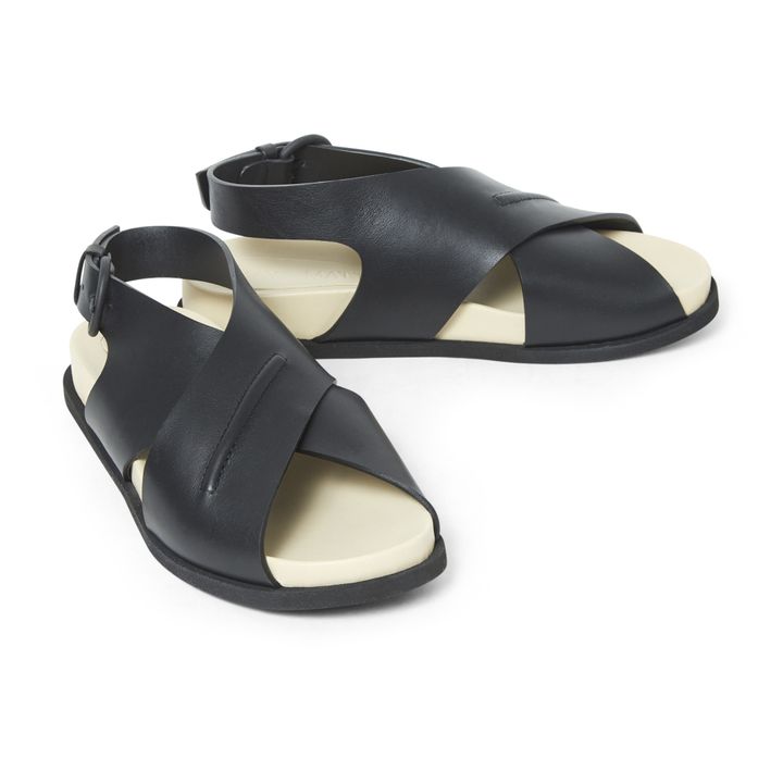Sandales Nervi Fussbet Noir- Image produit n°1