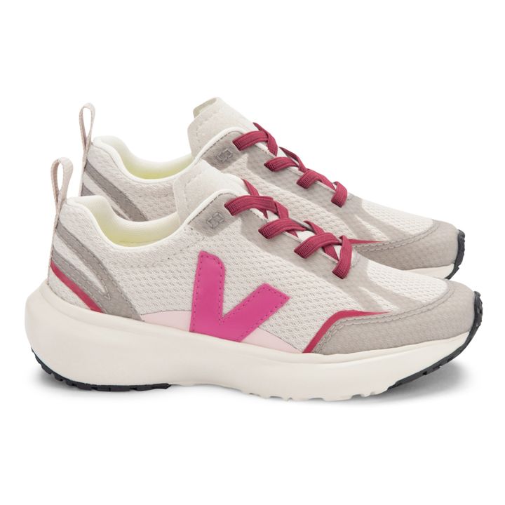 Canary Vegan Lace-Up Trainers | White- Product image n°0