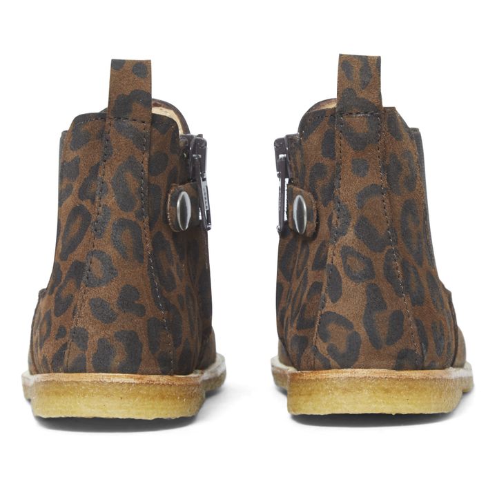 Botas Chelsea con cremallera Leopardo | Marrón- Imagen del producto n°4