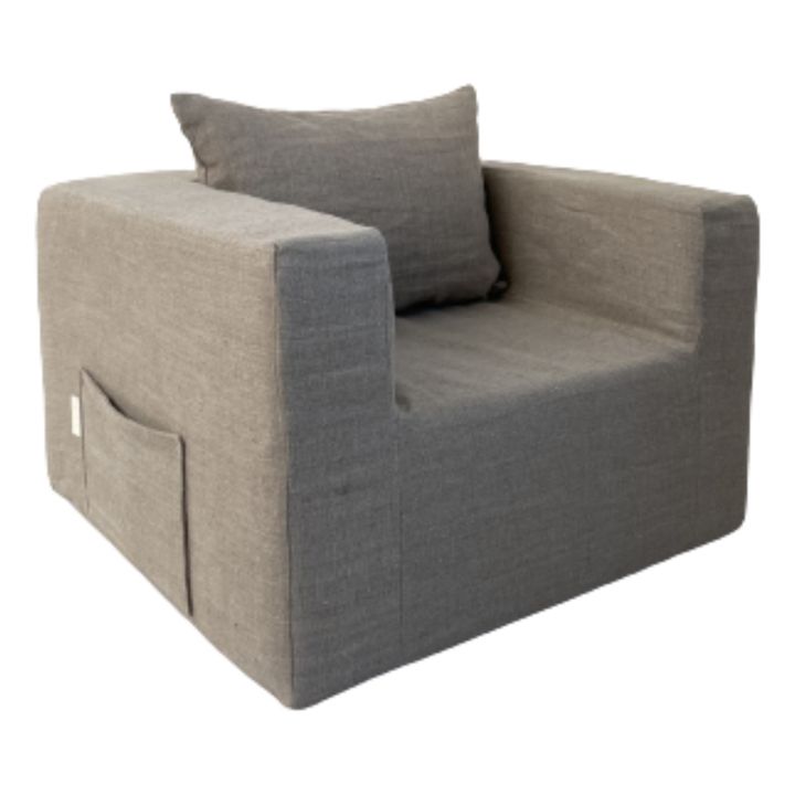 Coussin Gaston en lin lavé Beige- Image produit n°2