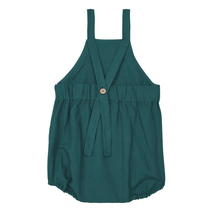 Organic Cotton Ocean Romper Dunkelgrün- Produktbild Nr. 5