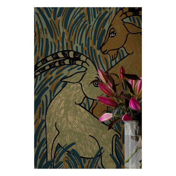 Antelope Wall Decoration Verde Kaki- Imagen del producto n°0
