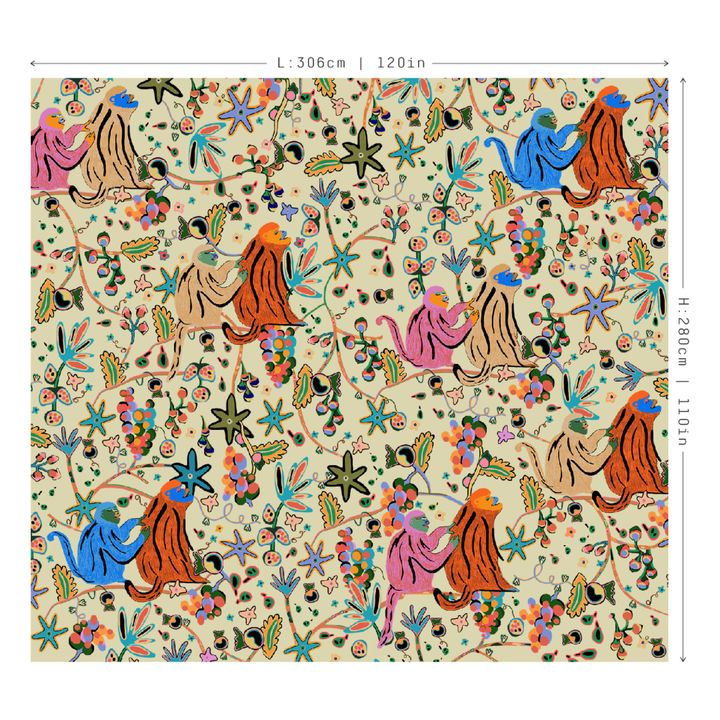 Monkey Wall Decoration Beige- Imagen del producto n°2