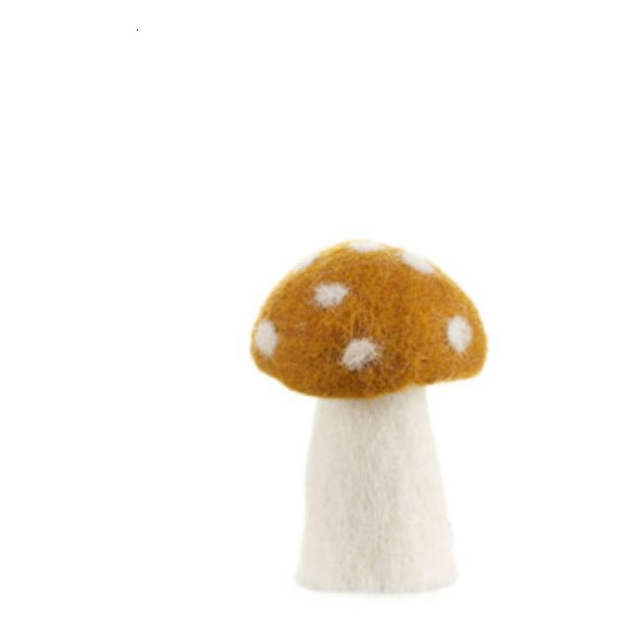 Dekorativer Pilz Dotty aus Filz | Gold- Produktbild Nr. 0