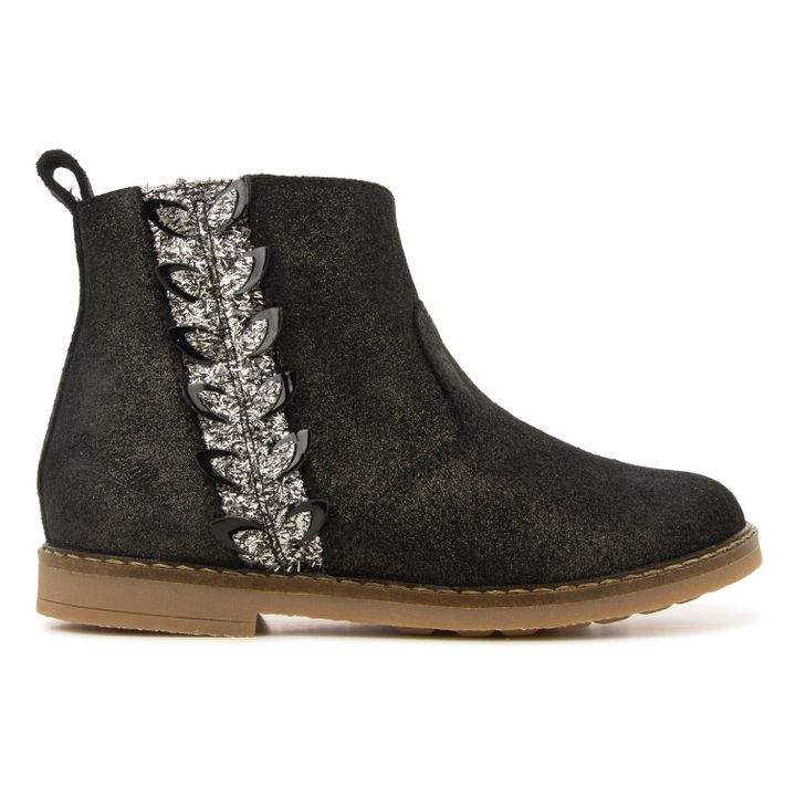 Trip Leaf Glitter Boots Black- Product image n°0
