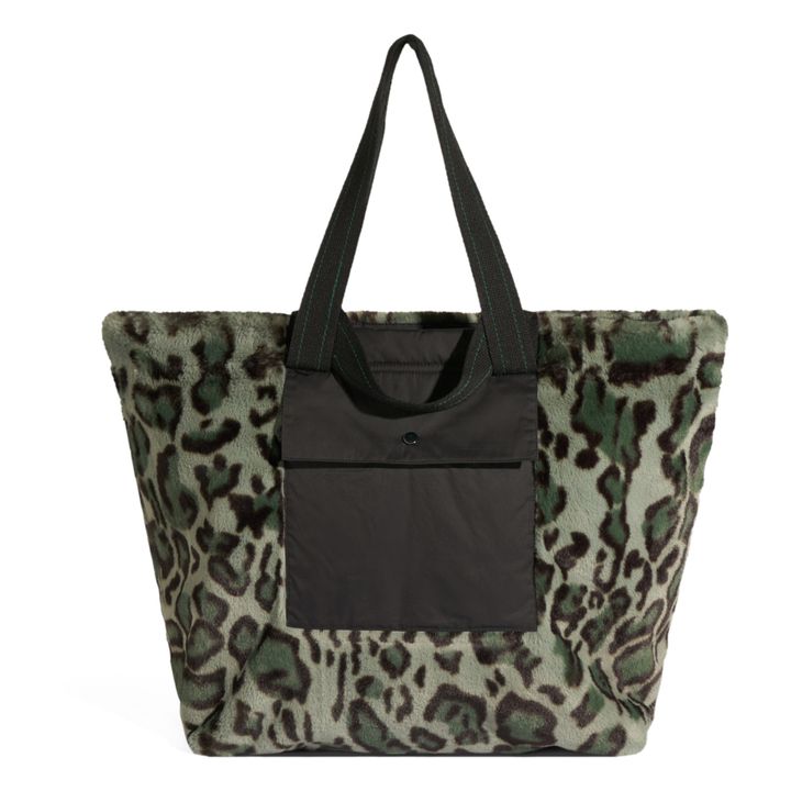 Cabas Hormin Façon Fourrure- Collection Femme - Bleu- Image produit n°1