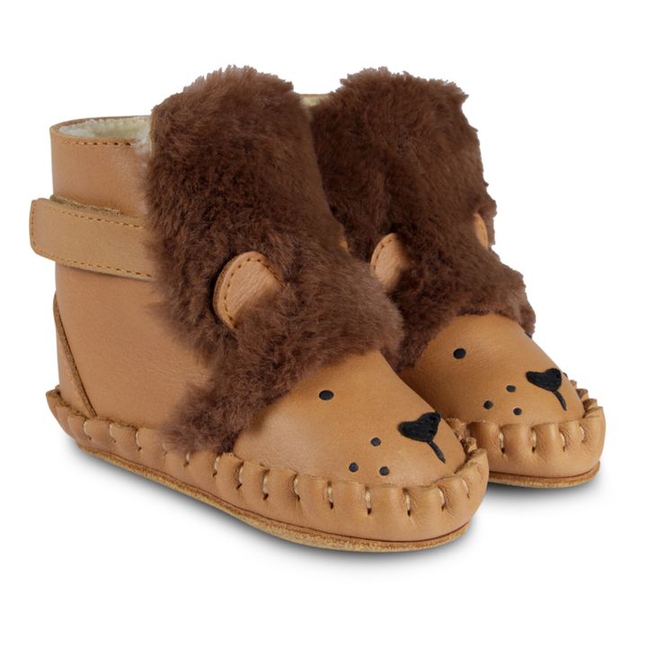 Patucos con forro Kapi León | Camel- Imagen del producto n°0