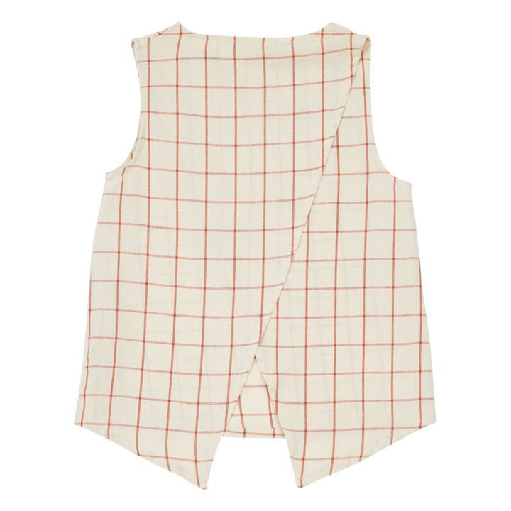 Organic Cotton Crossback Top Ecru- Immagine del prodotto n°8