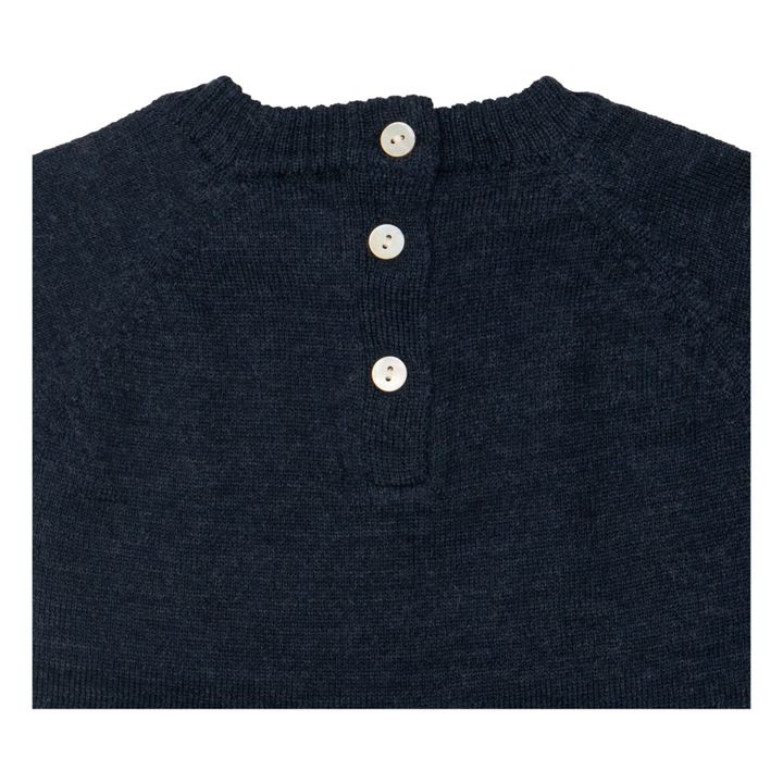 Daydream Merino Wool Jumpsuit | Navy blue- Product image n°3