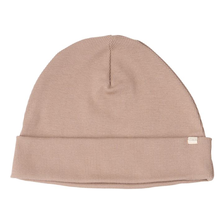 Bonnet Coton Bio Côtelé Ry | Beige- Image produit n°0