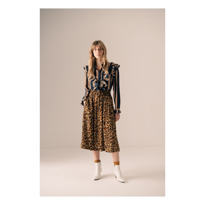 Tammy Fauve Midi Skirt Leopardo- Imagen del producto n°1