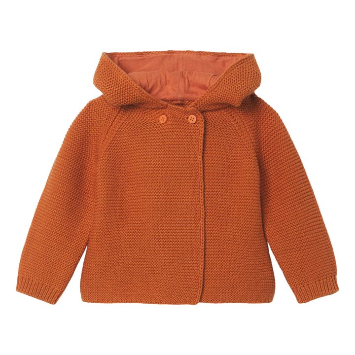Cardigan Tricot Oreilles de Renard | Camel- Image produit n°0