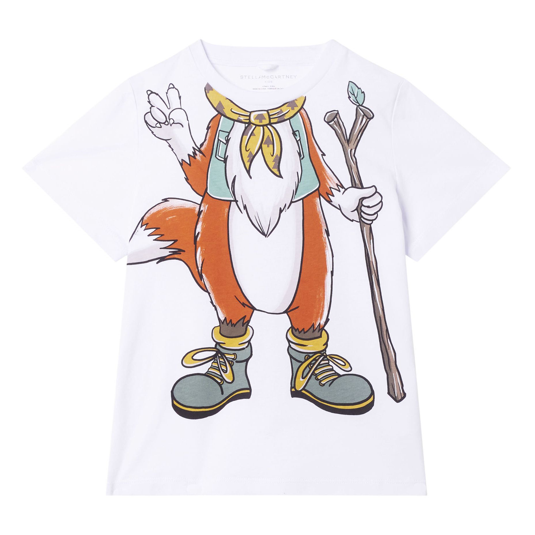T-shirt Corps Renard Coton Bio | Blanc- Image produit n°0