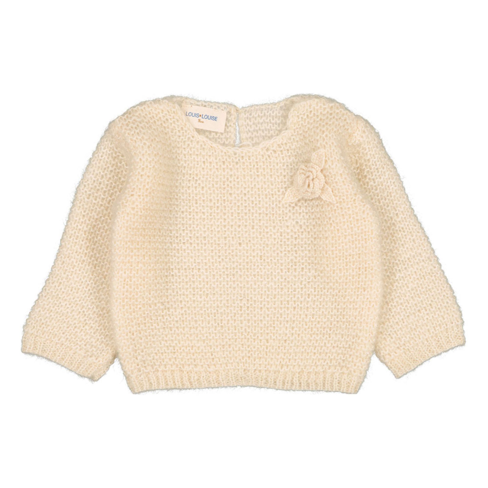 Roxy Mohair and Wool Lurex Jumper | Ecru- Product image n°0