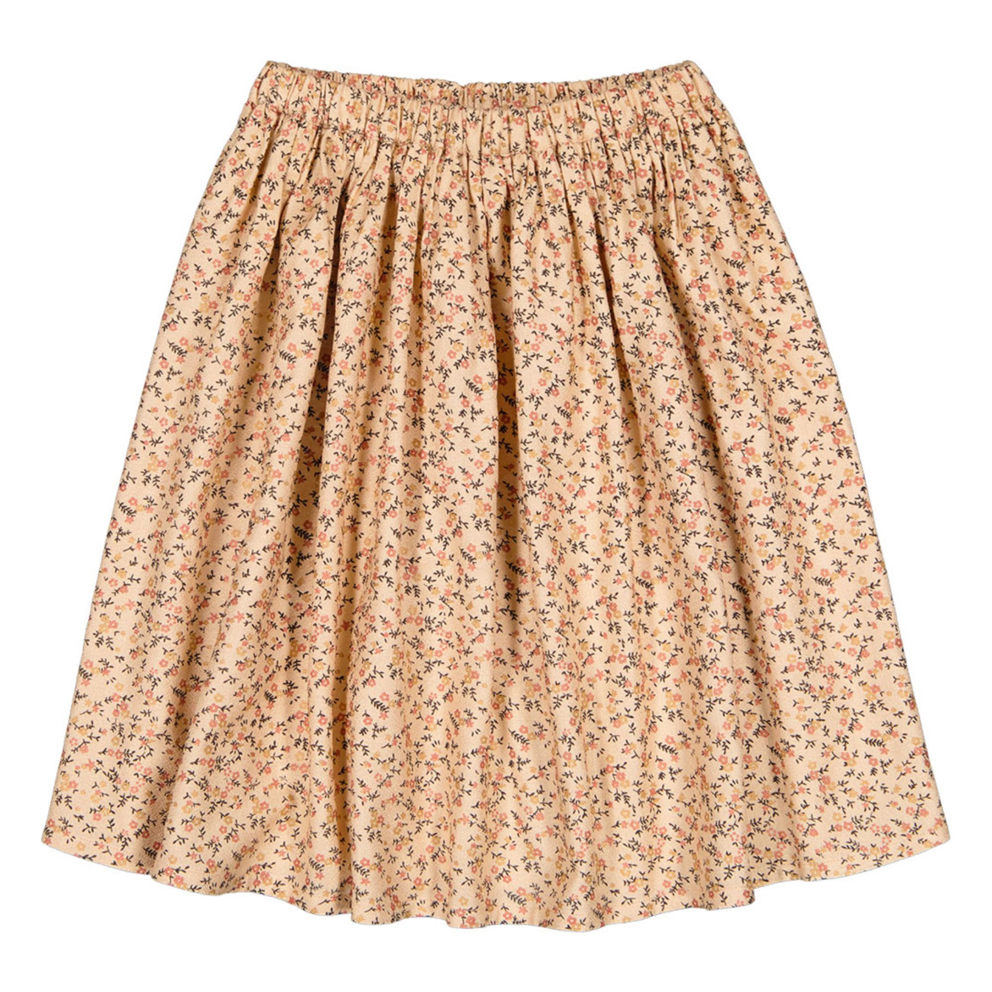 Marie-Hélène Floral Midi Skirt | Ecru- Product image n°0