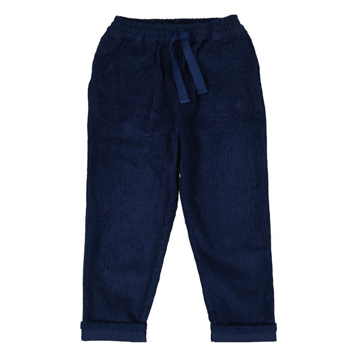 Valentin Corduroy Trousers | Navy- Produktbild Nr. 1