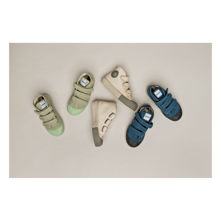 High-Top Velcro Sneakers | Beige- Product image n°2