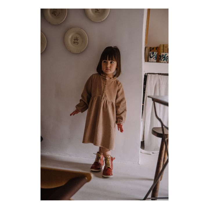 Vermont Organic Cotton Corduroy Dress | Rosa- Produktbild Nr. 1
