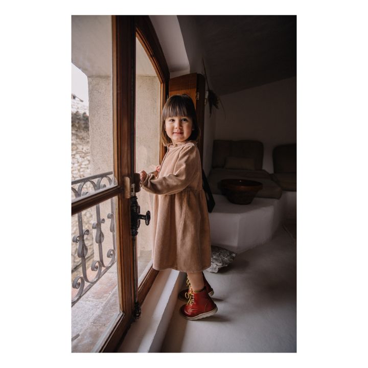 Vermont Organic Cotton Corduroy Dress | Rosa- Produktbild Nr. 7