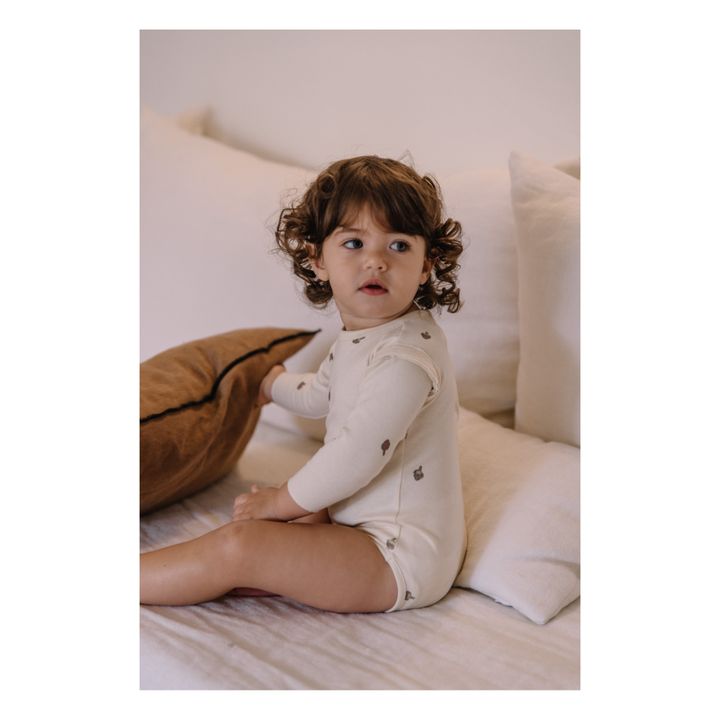 Lala Organic Cotton Baby Bodysuit | Ecru- Product image n°1
