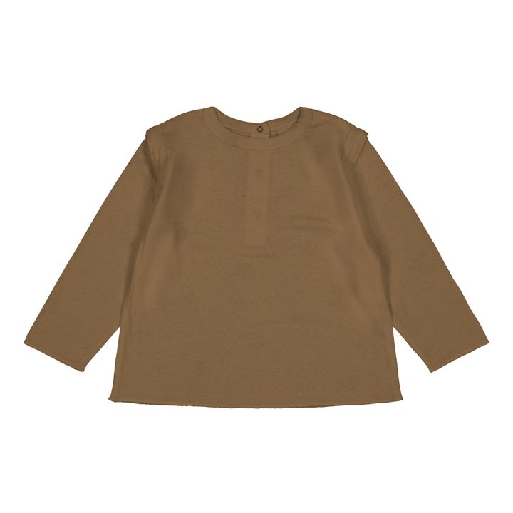 Lala Organic Cotton T-shirt | Brown- Product image n°0