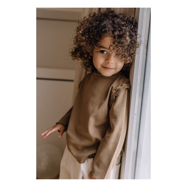 Lala Organic Cotton T-shirt | Brown- Product image n°2